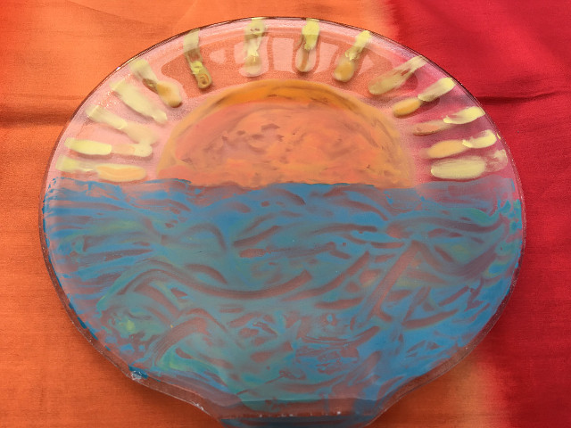 Mandala Glass Painting